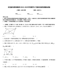 河北省沧州沧县联考2022-2023学年数学七下期末质量检测模拟试题含答案