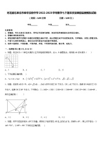 河北省石家庄市裕华实验中学2022-2023学年数学七下期末质量跟踪监视模拟试题含答案