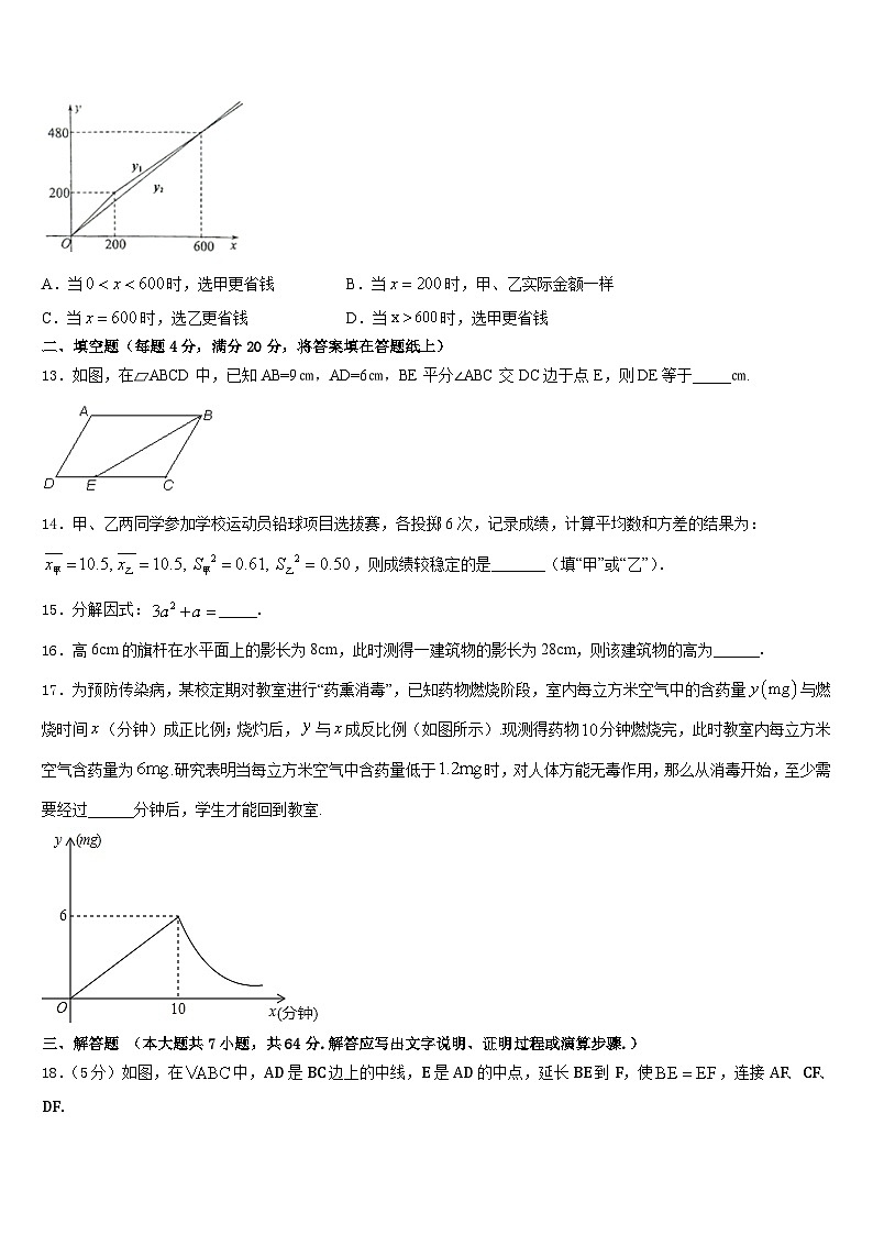河南省周口市川汇区2022-2023学年数学七下期末达标检测试题含答案第3页