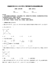 河南省宝丰县2022-2023学年七下数学期末学业质量监测模拟试题含答案