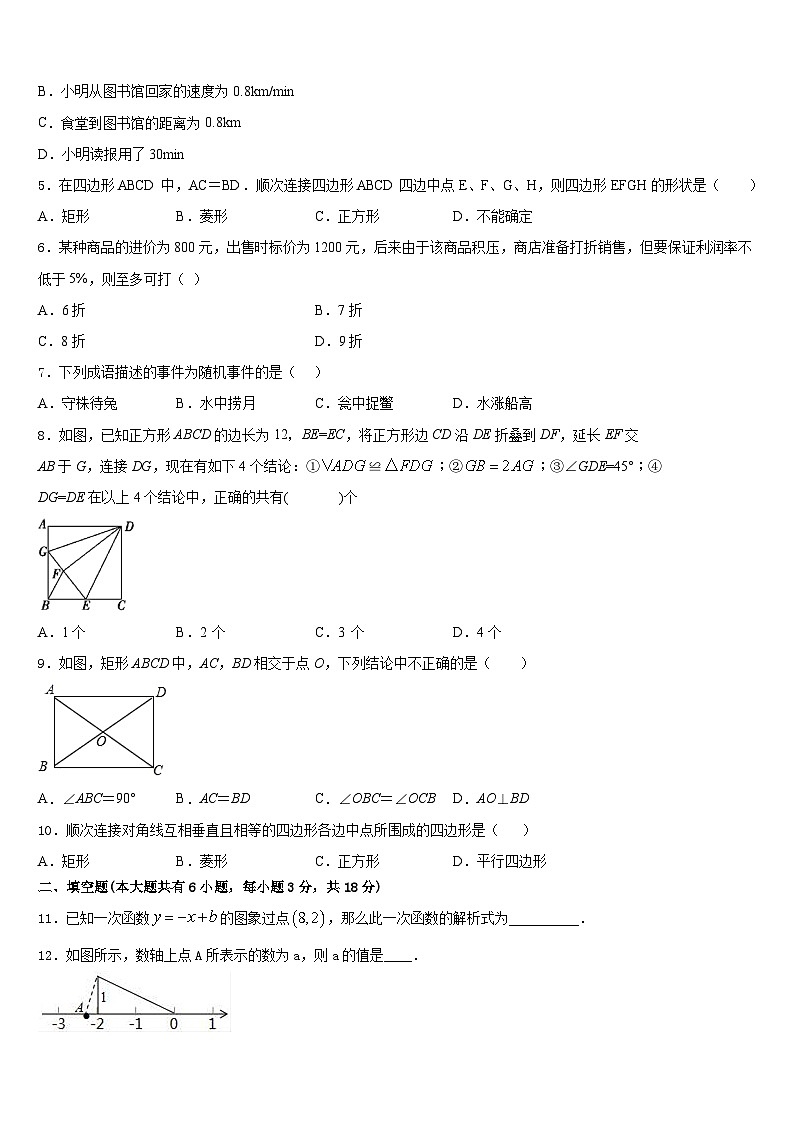 河南省郑州一中学汝州实验中学2022-2023学年七下数学期末学业质量监测模拟试题含答案第2页