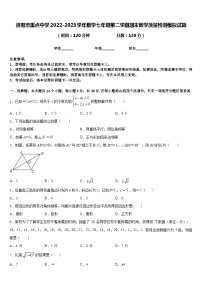 洛阳市重点中学2022-2023学年数学七年级第二学期期末教学质量检测模拟试题含答案