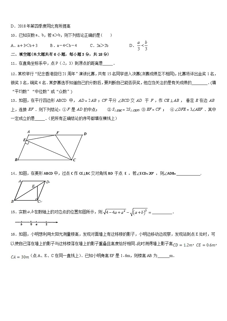 浙江嵊州蒋镇学校2022-2023学年七年级数学第二学期期末质量跟踪监视模拟试题含答案第3页