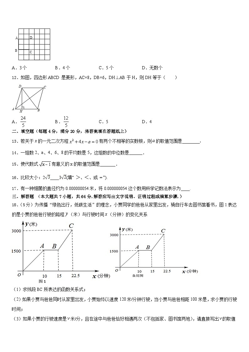 浙江温州第十二中学2022-2023学年数学七下期末复习检测模拟试题含答案03