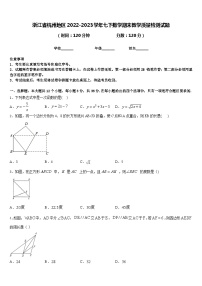 浙江省杭州地区2022-2023学年七下数学期末教学质量检测试题含答案