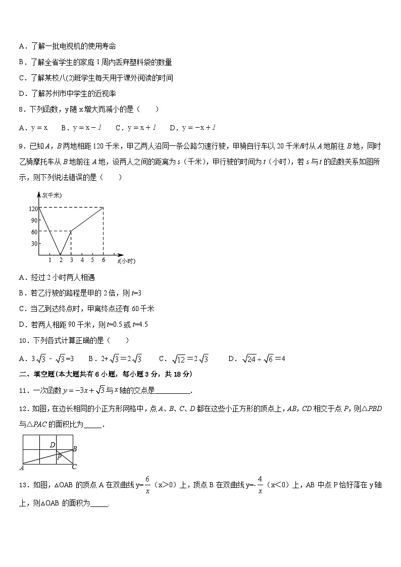 浙江省杭州市富阳区城区联考2022-2023学年七年级数学第二学期期末检测试题含答案02