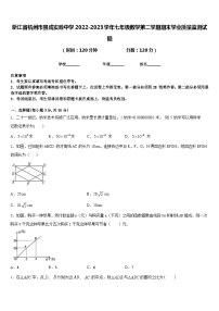 浙江省杭州市景成实验中学2022-2023学年七年级数学第二学期期末学业质量监测试题含答案