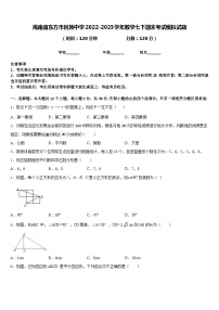 海南省东方市民族中学2022-2023学年数学七下期末考试模拟试题含答案