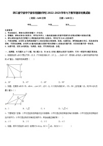 浙江省宁波市宁波华茂国际学校2022-2023学年七下数学期末经典试题含答案