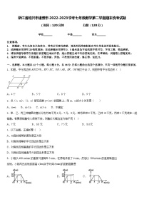 浙江省绍兴市诸暨市2022-2023学年七年级数学第二学期期末统考试题含答案