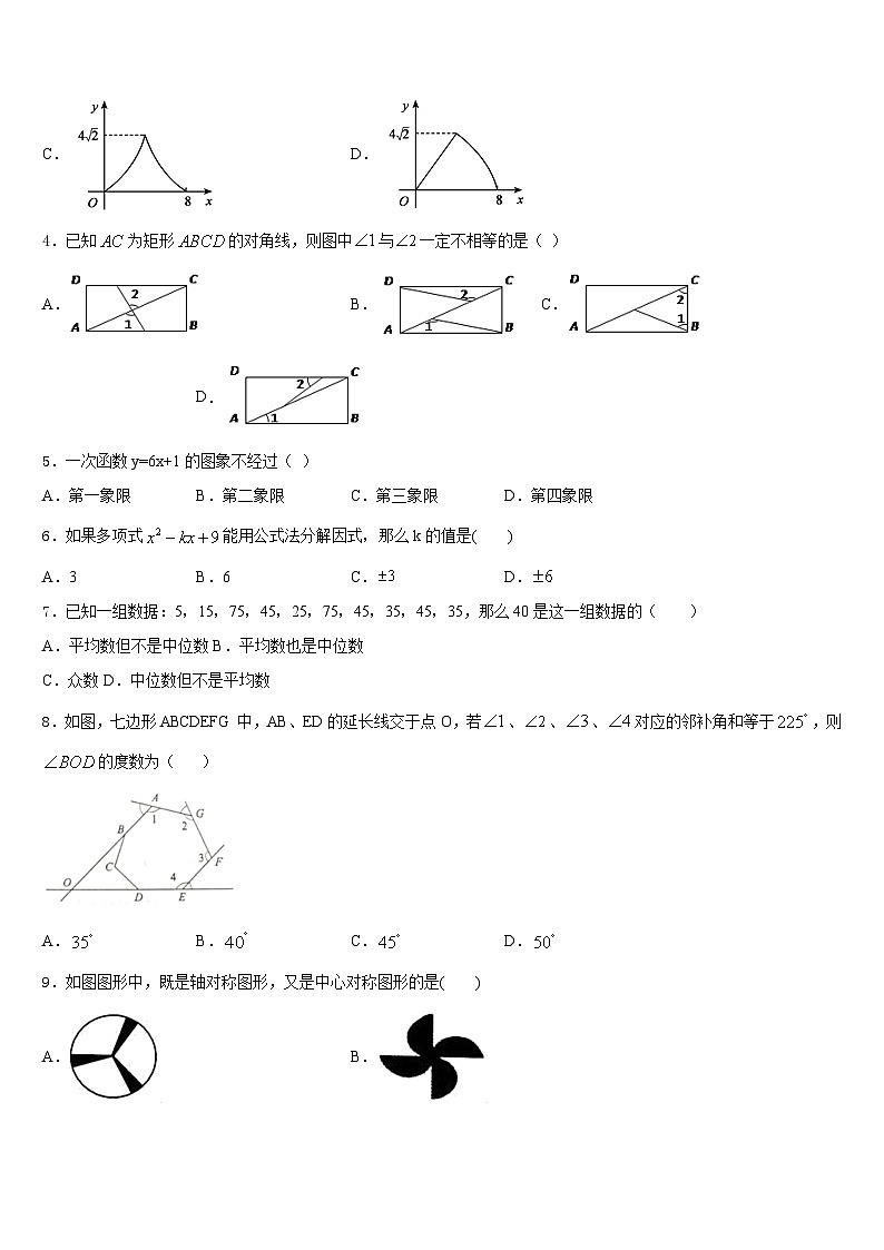 海口市重点中学2022-2023学年数学七年级第二学期期末调研模拟试题含答案第2页