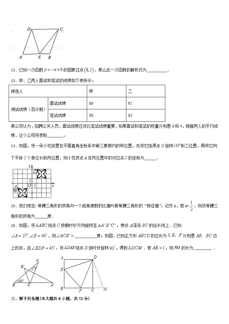 海南省邵逸夫中学2022-2023学年数学七年级第二学期期末经典模拟试题含答案03