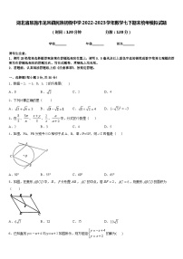 湖北省恩施市龙凤镇民族初级中学2022-2023学年数学七下期末统考模拟试题含答案