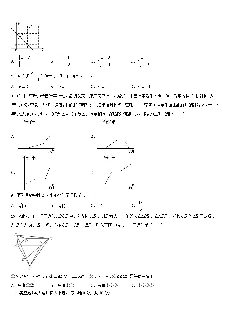 湖北省恩施市龙凤镇民族初级中学2022-2023学年数学七下期末统考模拟试题含答案第2页