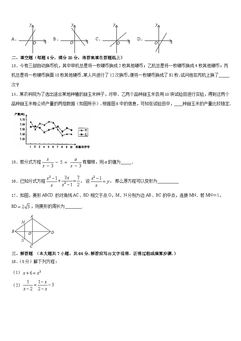 湖北省武汉第二初级中学2022-2023学年七年级数学第二学期期末考试试题含答案03