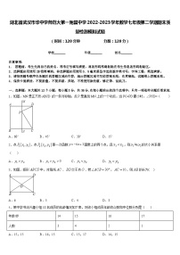 湖北省武汉市华中学师范大第一附属中学2022-2023学年数学七年级第二学期期末质量检测模拟试题含答案