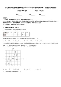 湖北省武汉市黄陂区部分学校2022-2023学年数学七年级第二学期期末预测试题含答案