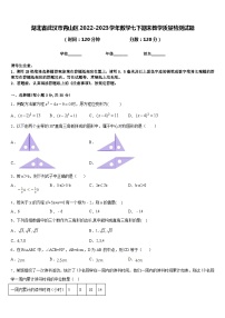 湖北省武汉市青山区2022-2023学年数学七下期末教学质量检测试题含答案