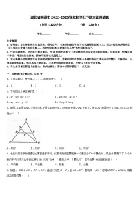 湖北省荆州市2022-2023学年数学七下期末监测试题含答案