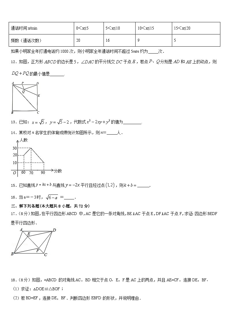 湖北省荆州市2022-2023学年数学七下期末监测试题含答案03