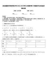 湖北省襄阳市枣阳市第五中学2022-2023学年七年级数学第二学期期末学业质量监测模拟试题含答案