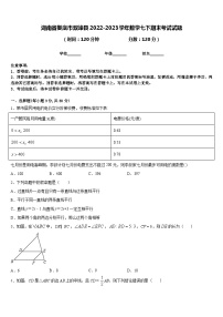 湖南省娄底市双峰县2022-2023学年数学七下期末考试试题含答案