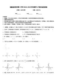 湖南省武冈市第二中学2022-2023学年数学七下期末监测试题含答案