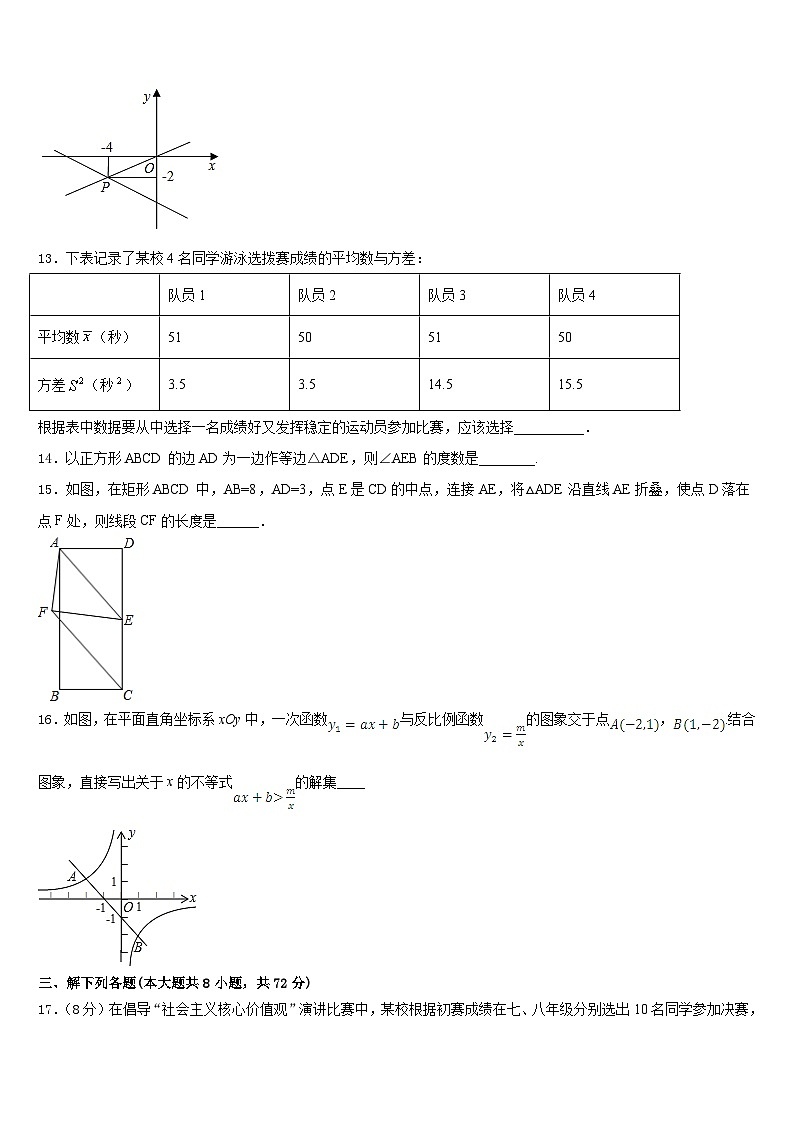 湖南省益阳市普通2022-2023学年数学七下期末联考试题含答案第3页