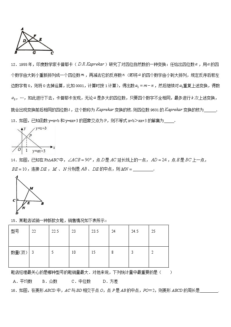 湖南省永州市宁远县2022-2023学年七年级数学第二学期期末学业质量监测试题含答案第3页