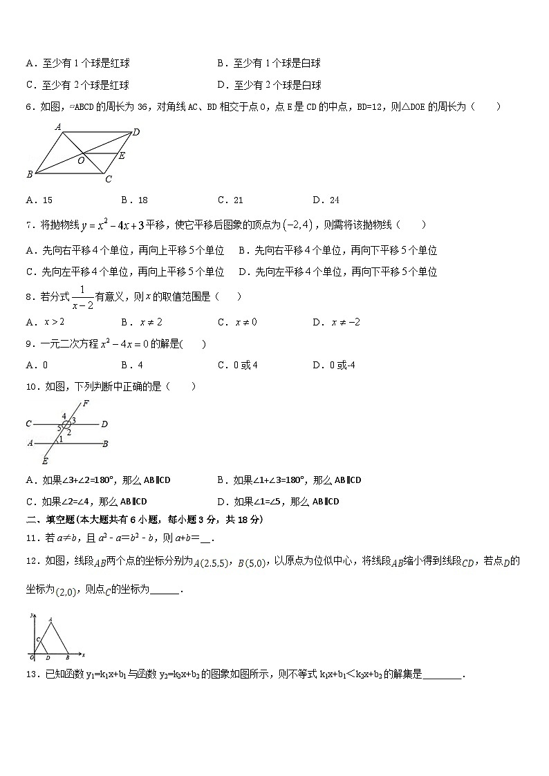 湖南省岳阳市汨罗市弼时片区2022-2023学年数学七下期末质量检测模拟试题含答案02