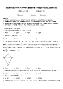 湖南省邵东县2022-2023学年七年级数学第二学期期末学业质量监测模拟试题含答案