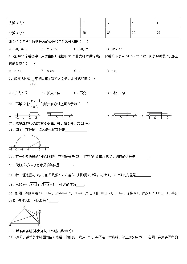 湖南省长沙市西雅中学2022-2023学年数学七年级第二学期期末监测试题含答案第2页