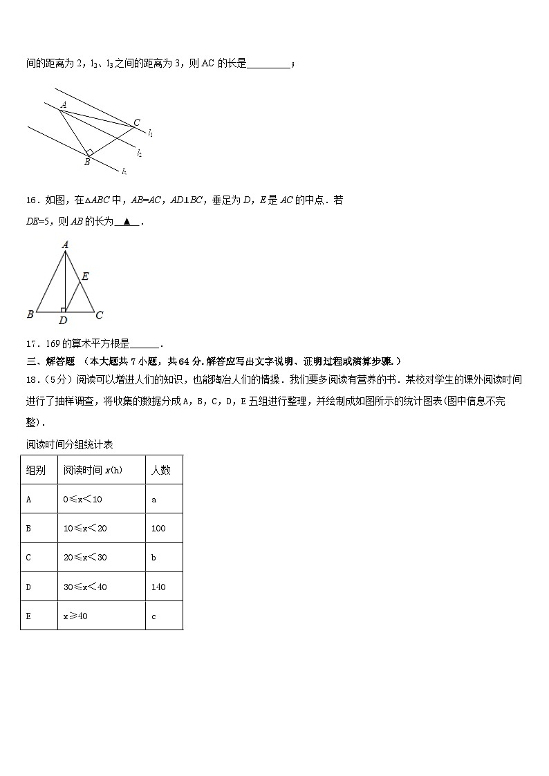 湖南省长沙市怡雅学校2022-2023学年数学七下期末教学质量检测模拟试题含答案03
