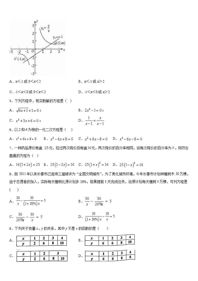 湖南省长沙市长郡中学2022-2023学年七下数学期末考试模拟试题含答案02