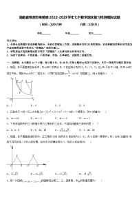 湖南省株洲市茶陵县2022-2023学年七下数学期末复习检测模拟试题含答案