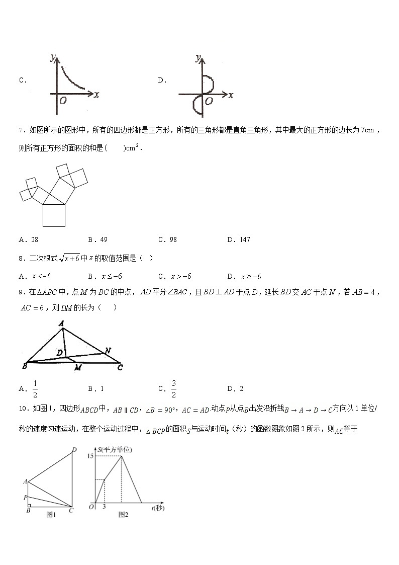 甘肃省兰州市第十九中学2022-2023学年七下数学期末综合测试模拟试题含答案第2页