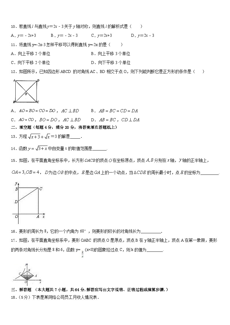 甘肃省兰州市市区片2022-2023学年数学七下期末调研模拟试题含答案03