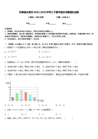 甘肃省庆阳市2022-2023学年七下数学期末经典模拟试题含答案