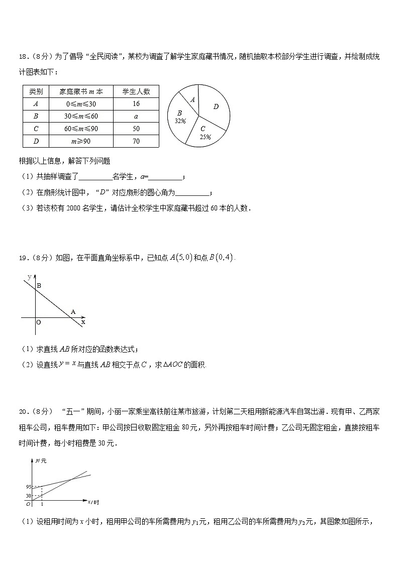 浙江省杭州市余杭区2022-2023学年七年级数学第二学期期末学业水平测试模拟试题含答案03