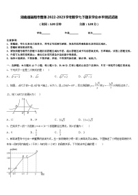 湖南省益阳市普通2022-2023学年数学七下期末学业水平测试试题含答案