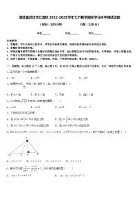 湖北省武汉市江夏区2022-2023学年七下数学期末学业水平测试试题含答案