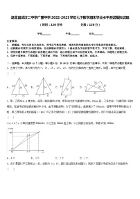 湖北省武汉二中学广雅中学2022-2023学年七下数学期末学业水平测试模拟试题含答案