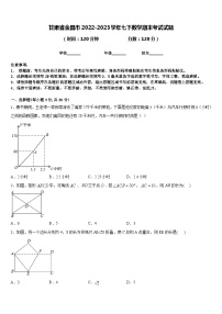 甘肃省金昌市2022-2023学年七下数学期末考试试题含答案