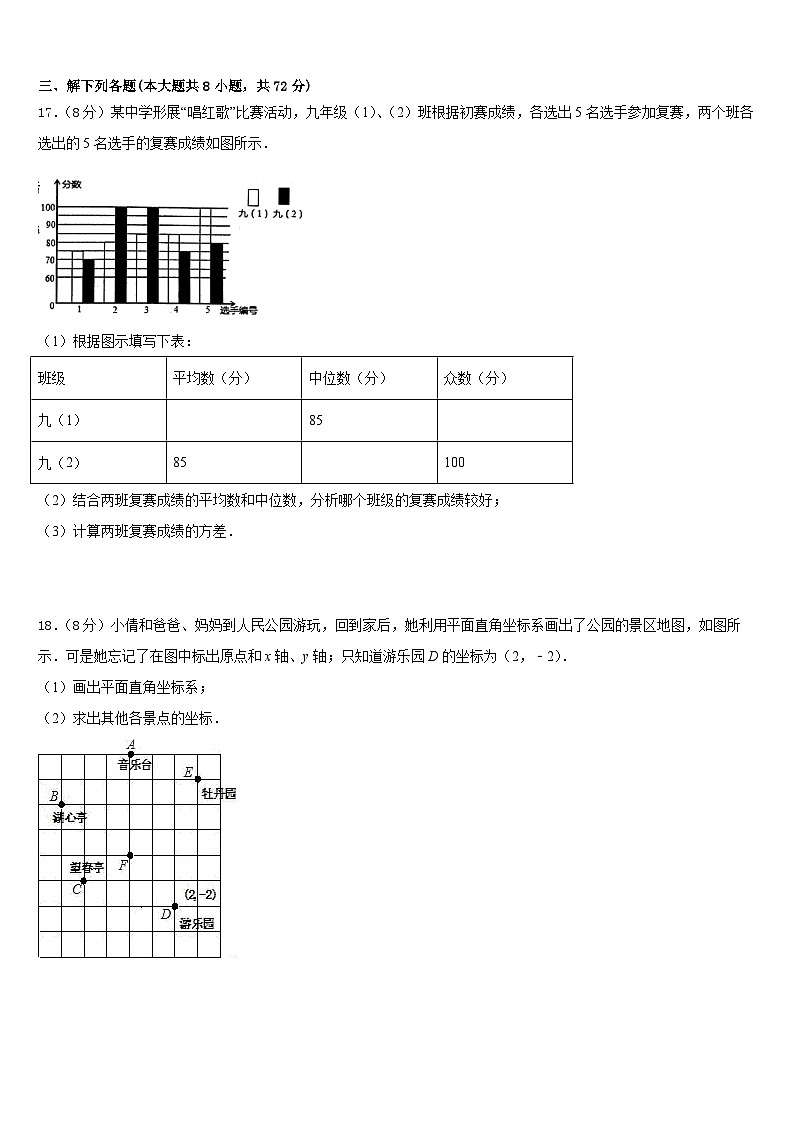 福建省漳州市2022-2023学年数学七年级第二学期期末监测试题含答案第3页