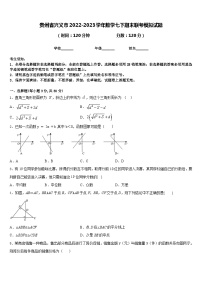 贵州省兴义市2022-2023学年数学七下期末联考模拟试题含答案