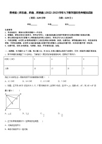 贵州省（黔东南，黔南，黔西南）2022-2023学年七下数学期末统考模拟试题含答案