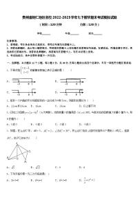 贵州省铜仁地区名校2022-2023学年七下数学期末考试模拟试题含答案