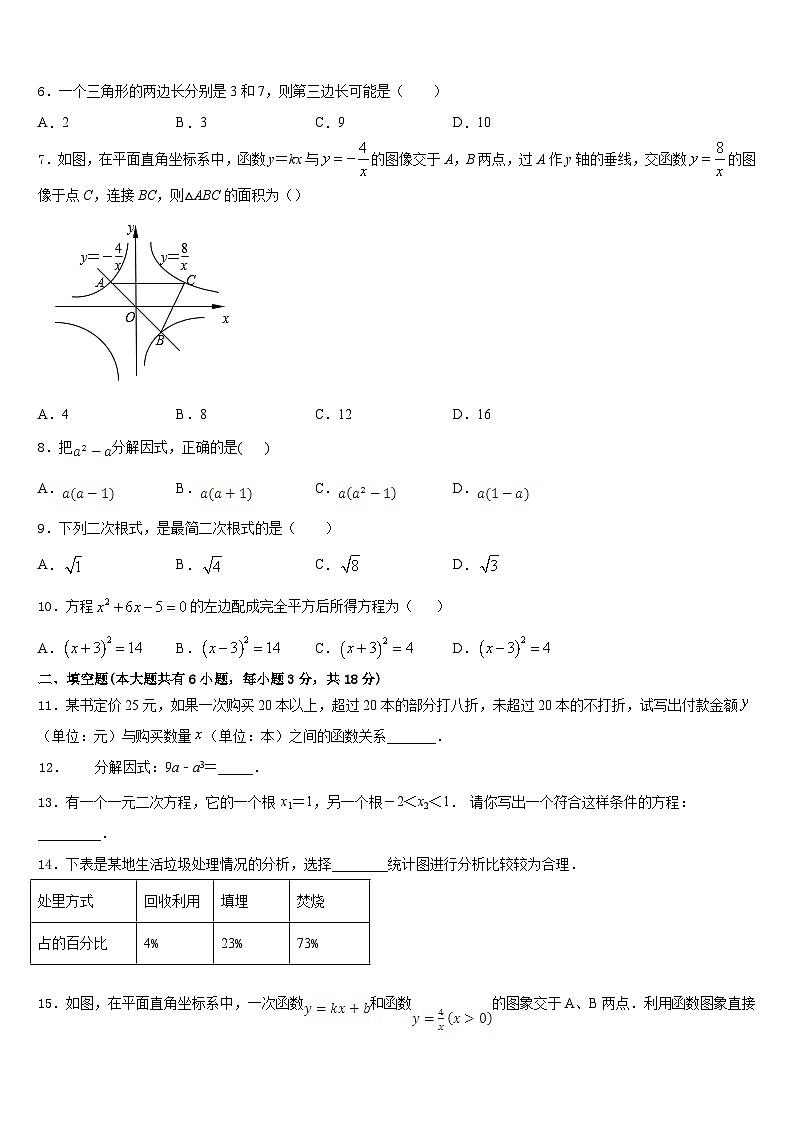 辽宁省沈阳市第九十九中学2022-2023学年数学七年级第二学期期末达标检测模拟试题含答案第2页