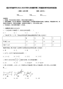 重庆市巴南中学2022-2023学年七年级数学第二学期期末教学质量检测试题含答案