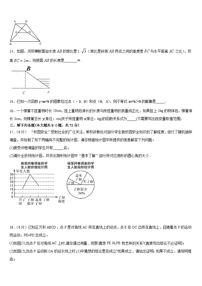 重庆市巴蜀常春藤学校2022-2023学年数学七下期末学业质量监测模拟试题含答案03